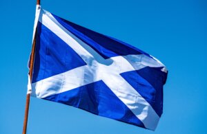 What’s the connection between St. Andrew and Scotland’s flag?