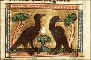 Why is St. Benedict always portrayed with a raven?